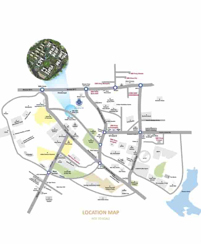 SMR Vinay Iconia Location Map